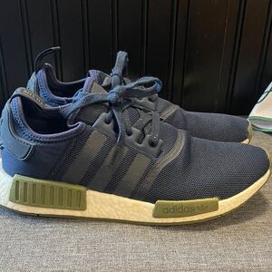 Adidas NMD Men's Dark Blue and Olive Sneakers size 11